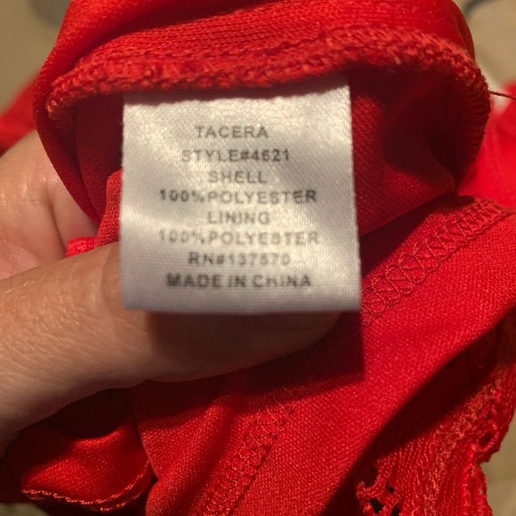 Tacera red dress - Picture 5 of 5